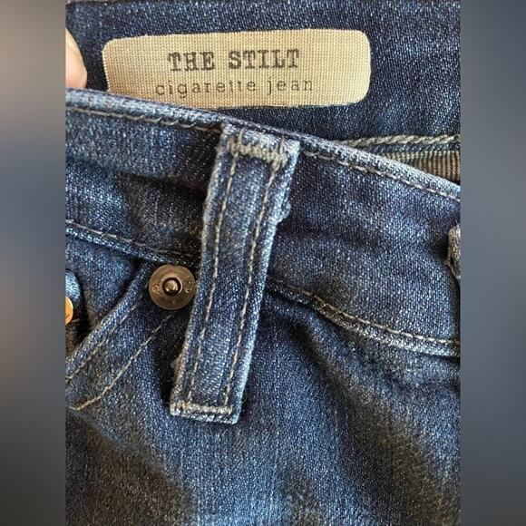 Adriano Goldschmied AG The Stilt Cigarette Skinny Stretch Distressed Jean 24R - Picture 3 of 9